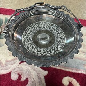 Wilcox Quad Plate Victorian Handled Cake Basket